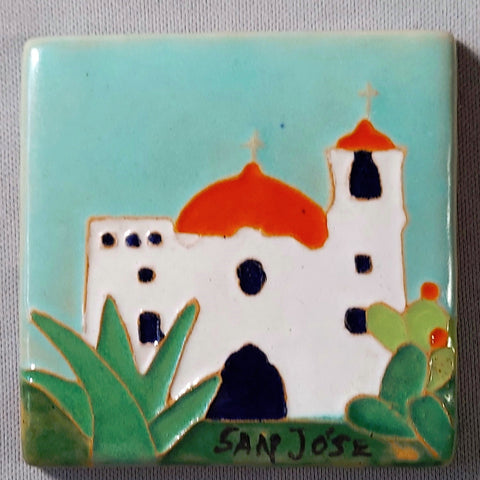 San Jose Pottery Mission Tile BungalowBILL antiques