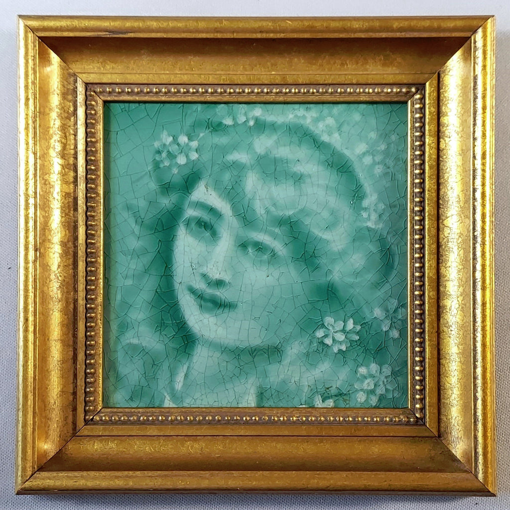 J H Barrett & Co Portrait Tile BungalowBILL Antiques