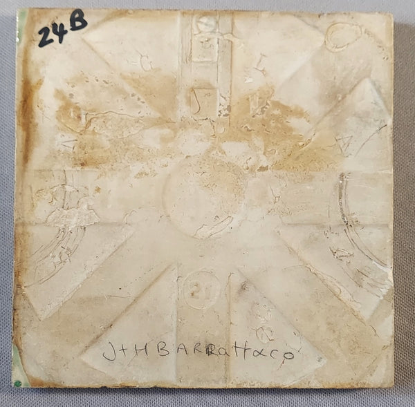 J H Barrett & Co Portrait Tile BungalowBILL Antiques