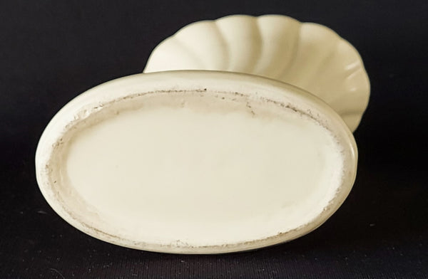Shawnee Pottery White Cornucopia Vase BungalowBILL