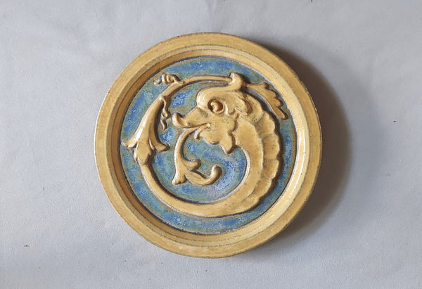 Dolphin Tile Roundel By AETCO BugalowBILL Antiques