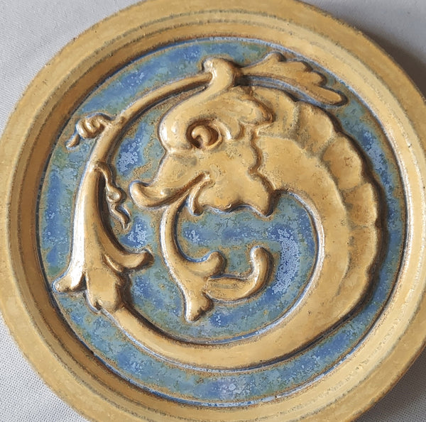 Dolphin Tile Roundel By AETCO BugalowBILL Antiques