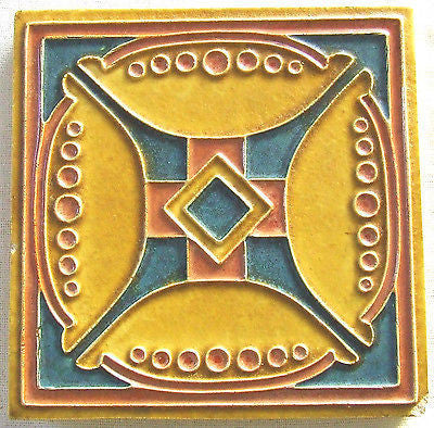 Porceleyne Fles Secessionist Tile Royal Delft De Stijl Pottery Nouveau