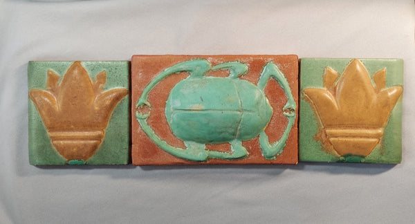 Owens Pottery Tile Egyptian Revival Arts and Crafts Bungalow Bill Antiques