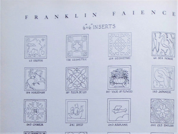 Franklin Tile Company Catalog Bungalow Bill Antique