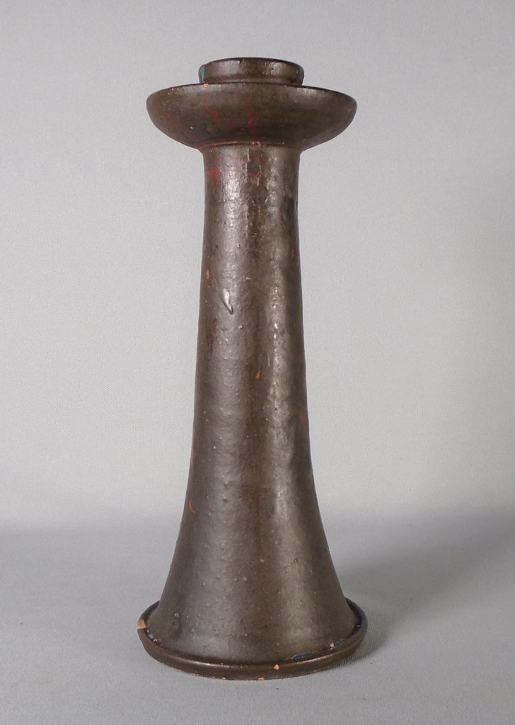 AR Cole Candle Holder North Carolina Pottery Candlestick Bungalow Bill Antique