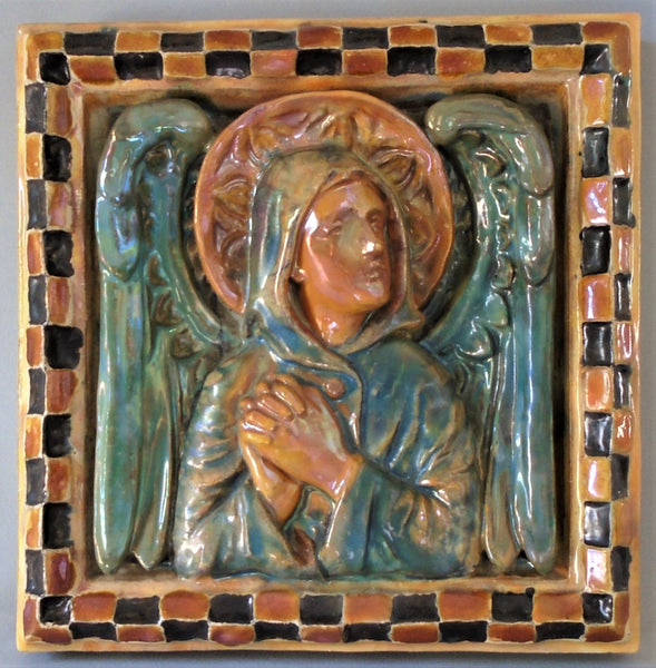 Angel Tile by AETCO American Encaustic Art Pottery