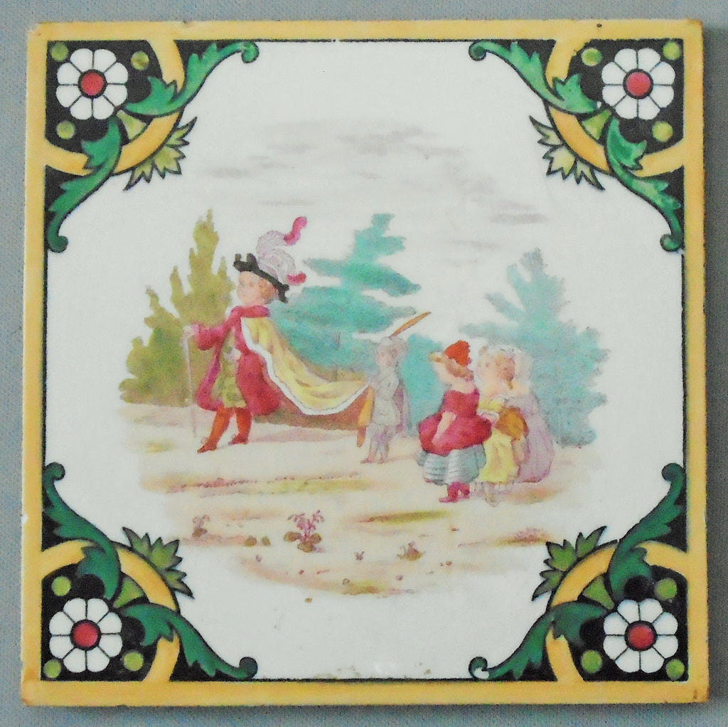 Minton Hollins Children's Games Bungalow Bill Antique