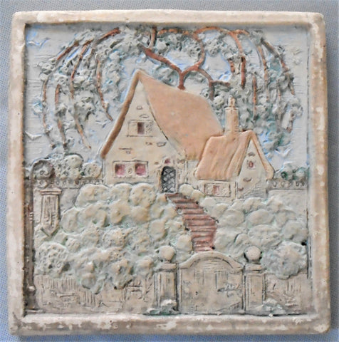 Muresque Tile English Cottage Bungalow Bill Antique
