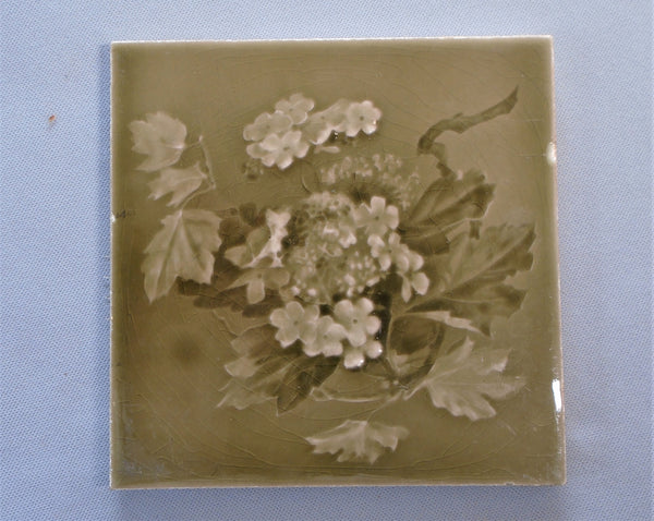Hydrangea Tile by Sherwin Cotton Emaux Obrants Bungalow Bill Antique