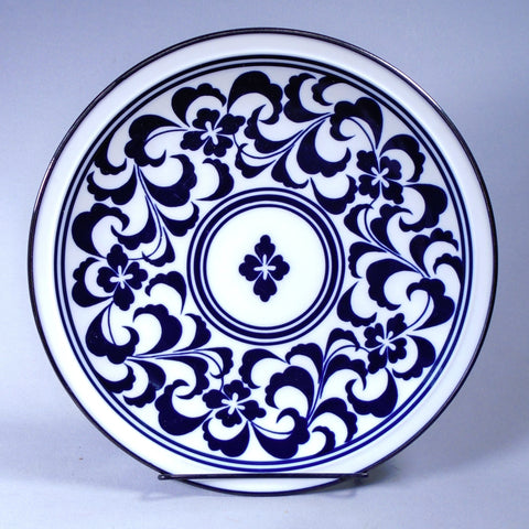 Dansk Blue and White Charger by Niels Refsgaard Bungalow Bill Antiques