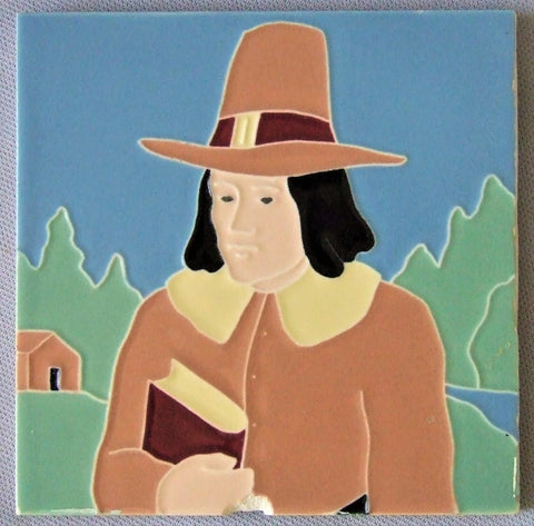 AETCO Thanksgiving Pilgrim Tile