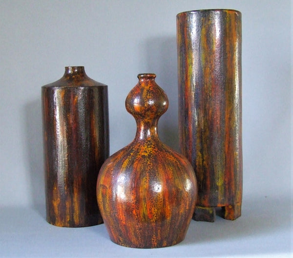 Raymor Italy Italian Art Pottery Red Vase 