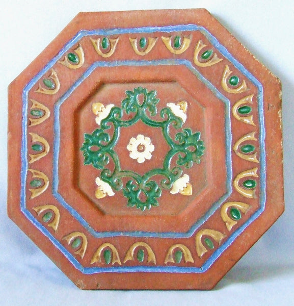 HUGE Malibu Spanish Pottery Tile California Arts & Crafts Spanish Mission Revival