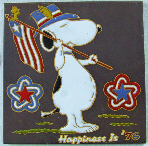 Snoopy Peanuts Bicentennial Tile