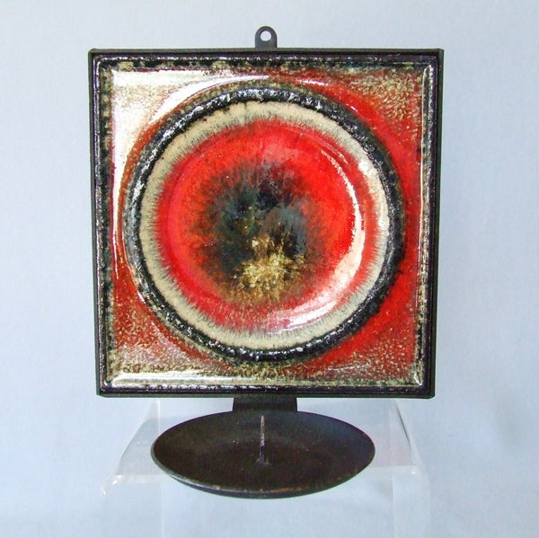 Porsgrund Norway Tile candle sconce Bungalow Bill Antique