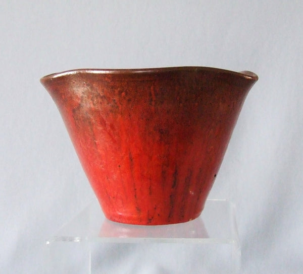 Smithfield Pottery Chrome Red North Carolina Vase