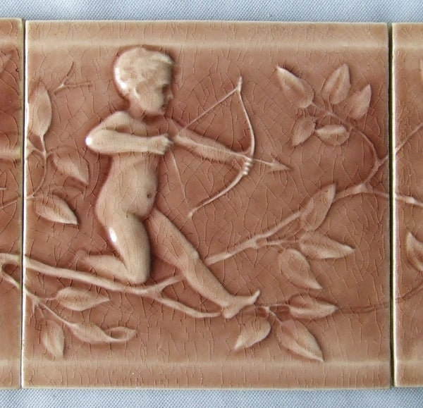 cherub tile american encaustic detail