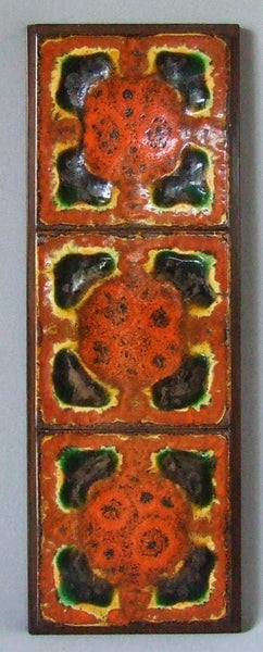 mid century modern tile wall hanging