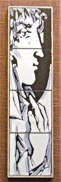 mid century tile portrait