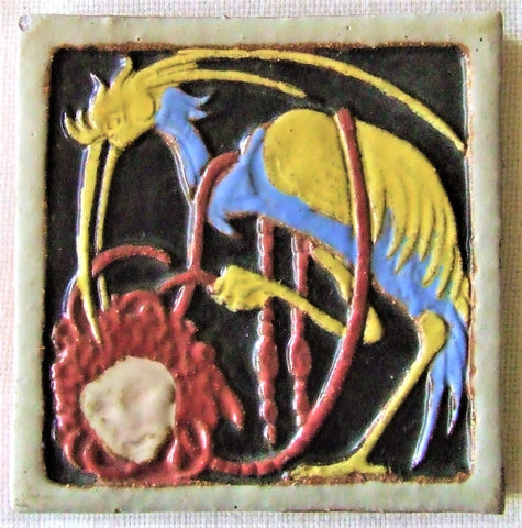 Mosaic Tile Company Ibis and Medusa Art Deco Bungalow Bill Antique