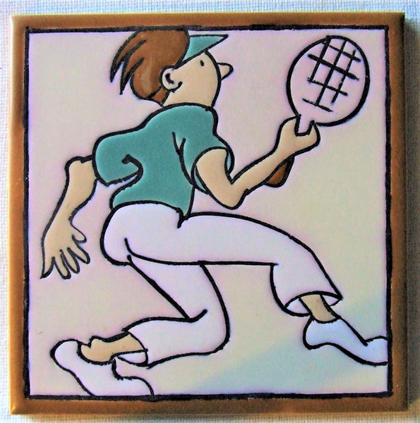 Mosaic Tile Company Tennis Player Man