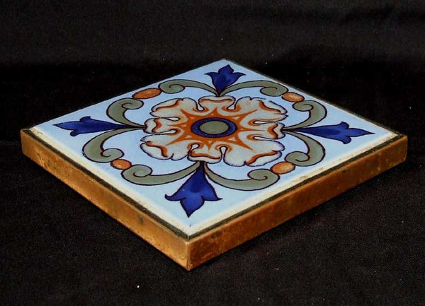Arts and Crafts Tile and Copper Trivet